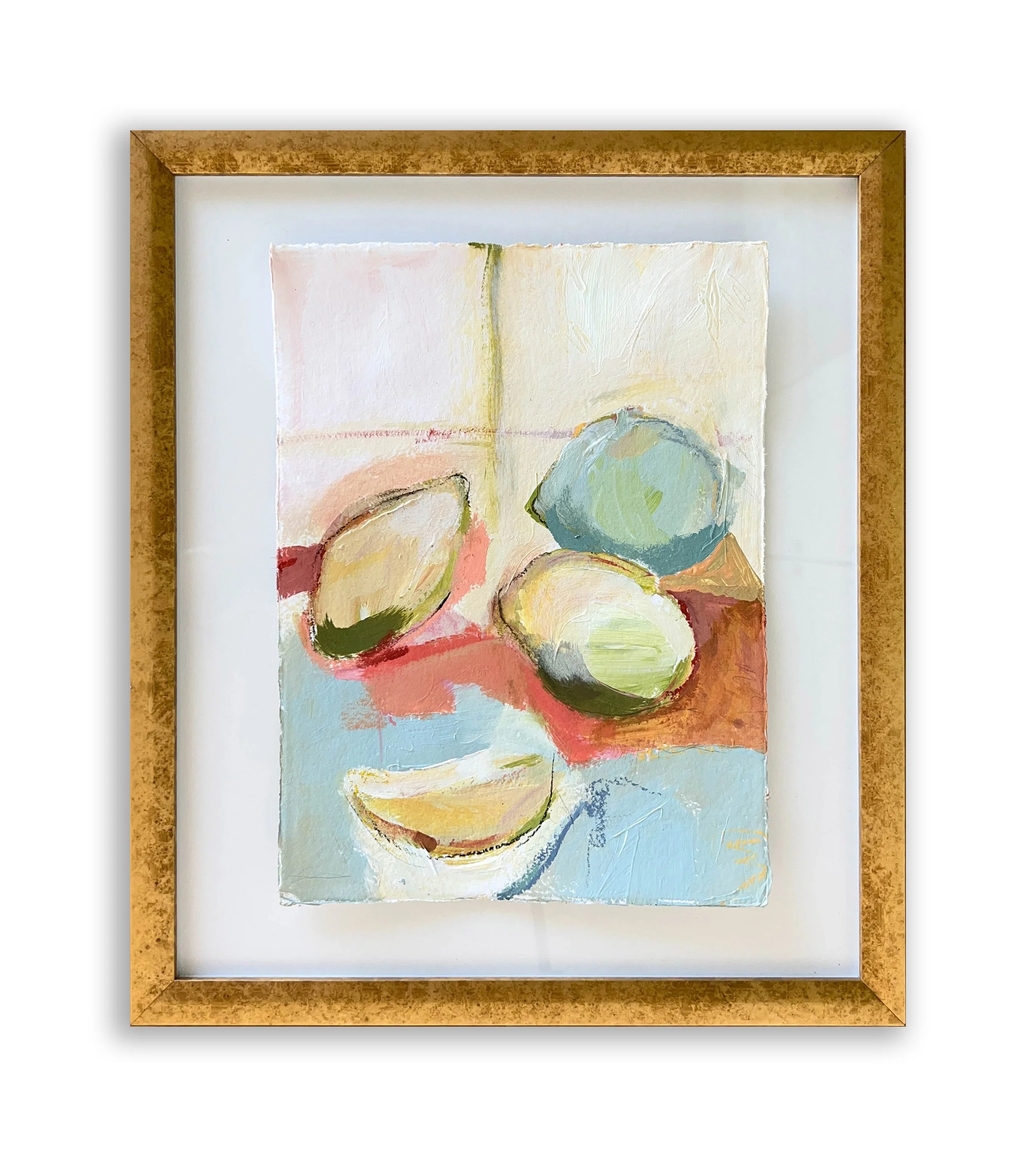絵画 flk041230 Original limited-edition framed lilac Martini block print created